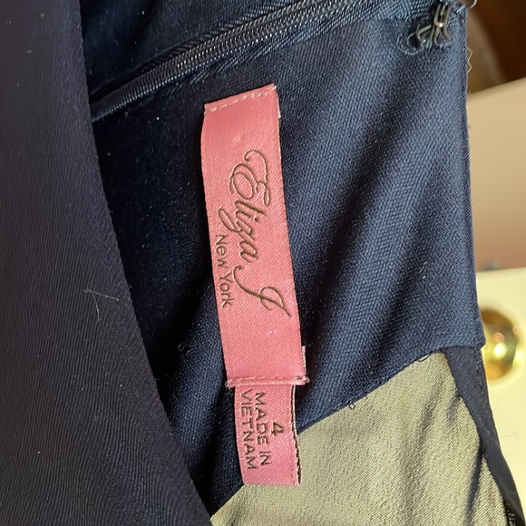 Navy Dress wedding or evening size 4 - Picture 4 of 7